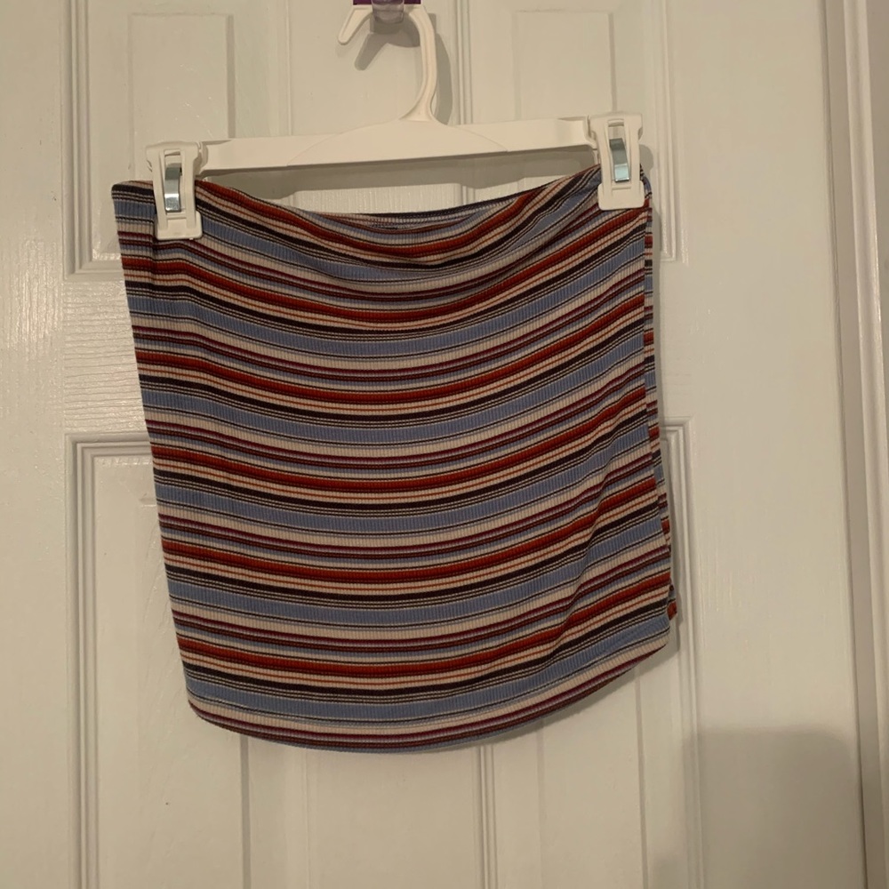 Striped tube top